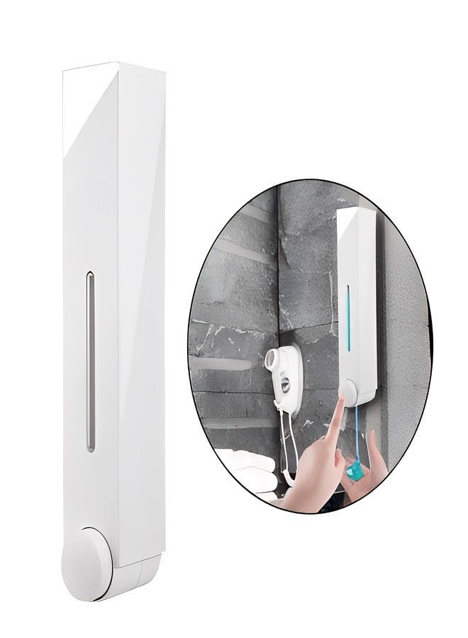 Carnival ABS Wall Mounted Manual Soap Dispenser 420ml Liquid, Soap, Lotion, Shampoo, Conditioner Dispenser for Bathroom,Kitchen and Washbasin(White) (Acrylonitrile Butadiene Styrene (ABS), White) - Image 1